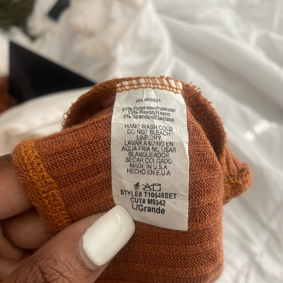 Flow With Me Pant Set - Rust - Picture 6 of 6